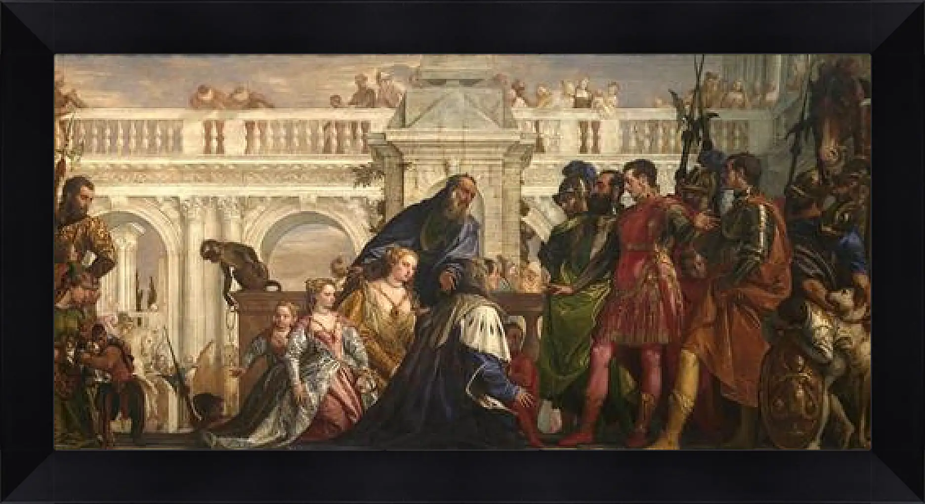 Картина в раме - The family of Darius before Alexander. Паоло Веронезе