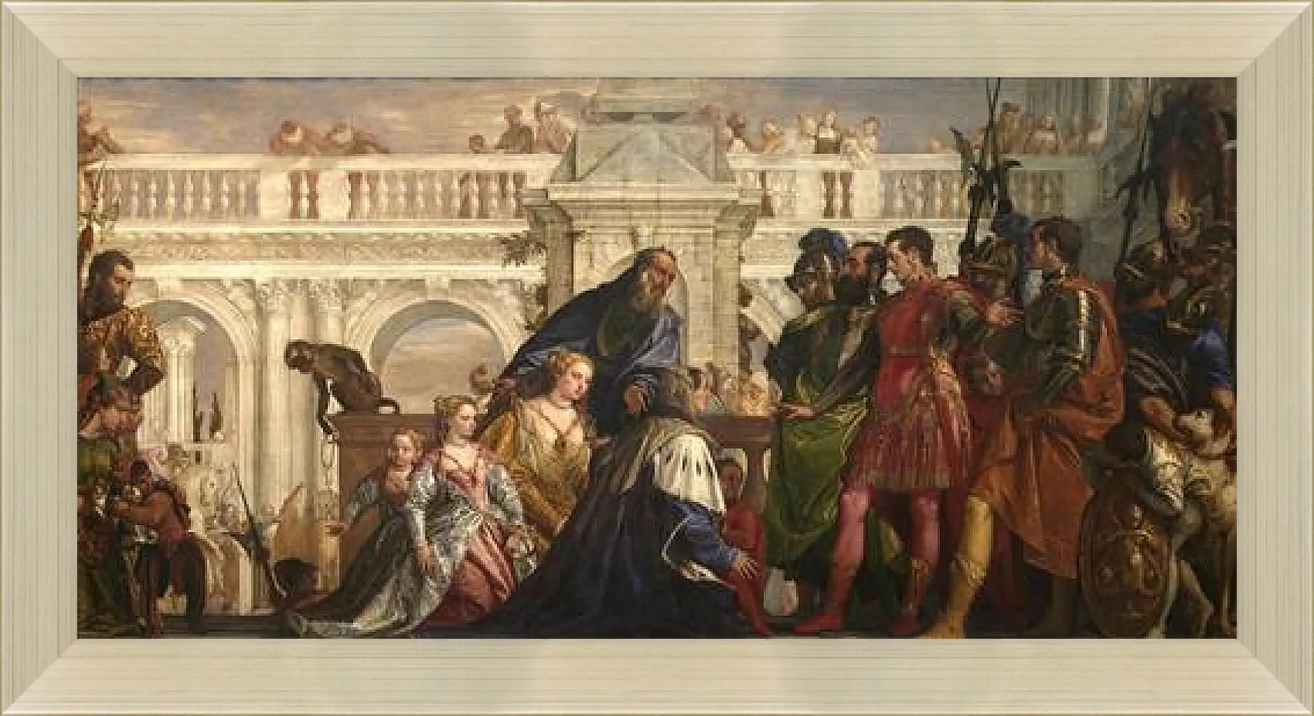 Картина в раме - The family of Darius before Alexander. Паоло Веронезе