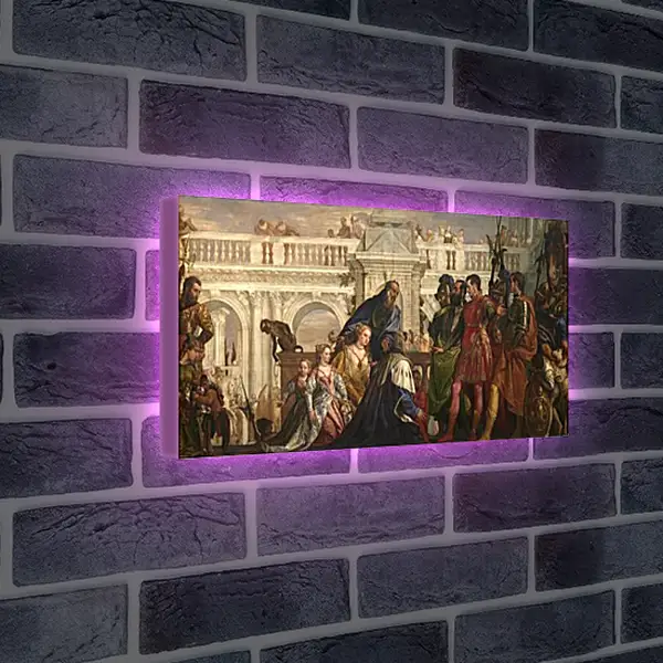 Лайтбокс световая панель - The family of Darius before Alexander. Паоло Веронезе