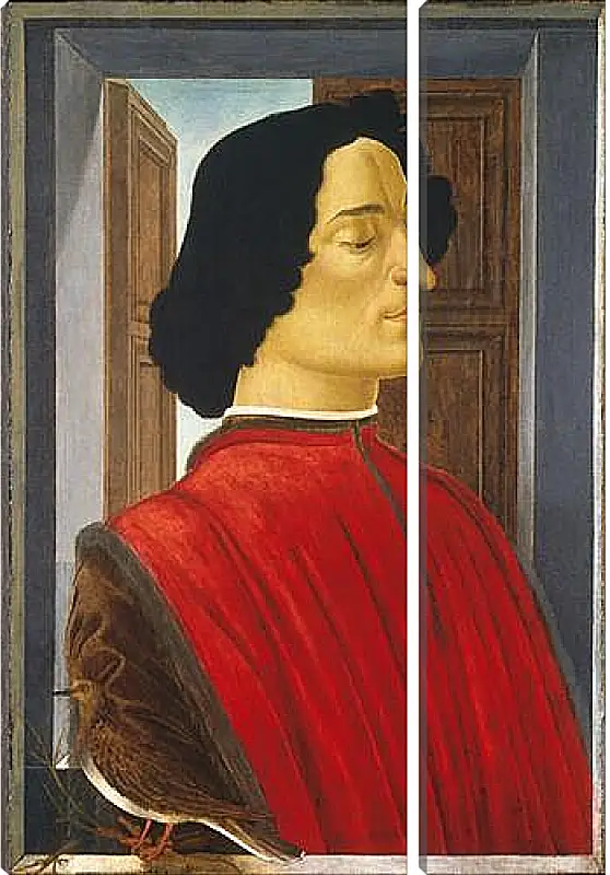 Модульная картина - Portrait of the Giuliano de Medici. Сандро Боттичелли