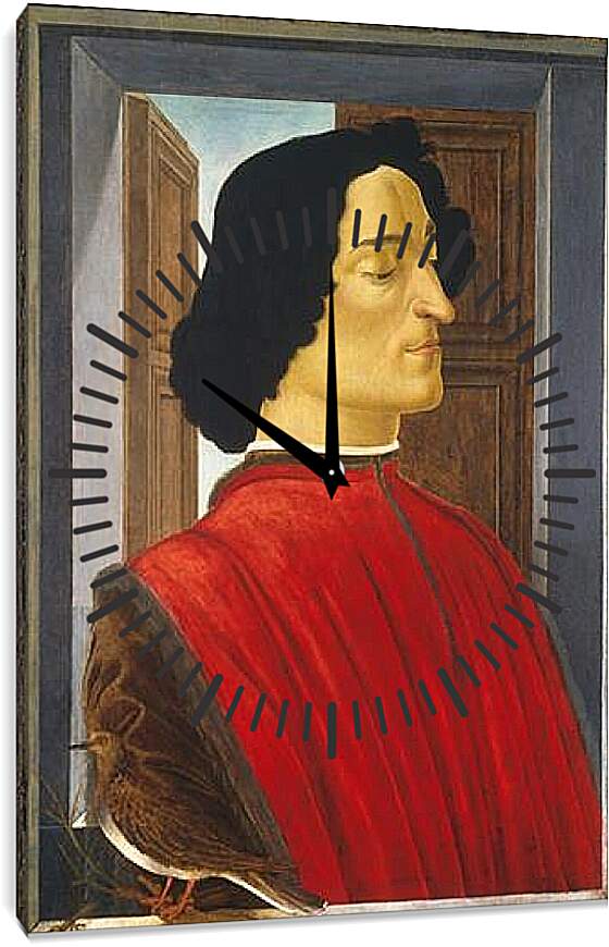 Часы картина - Portrait of the Giuliano de Medici. Сандро Боттичелли