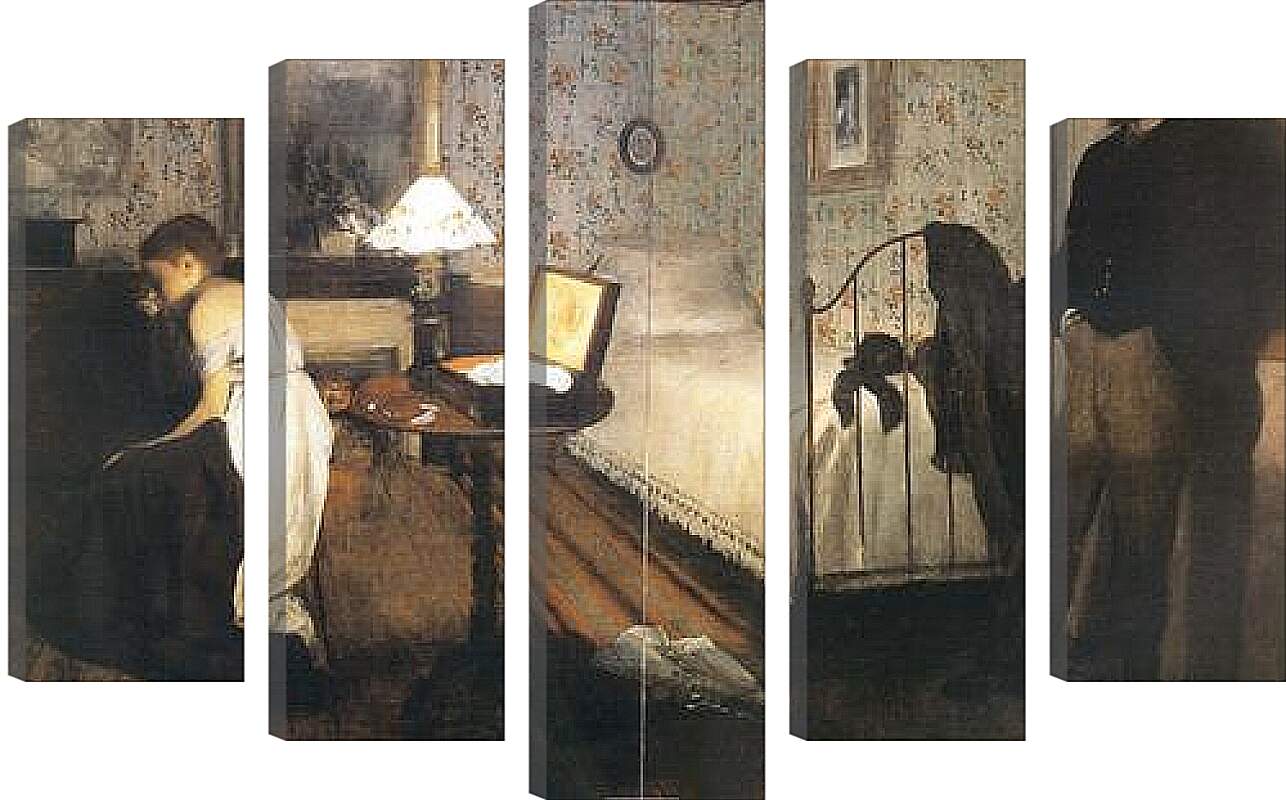 Модульная картина - Le Viol. Эдгар Дега