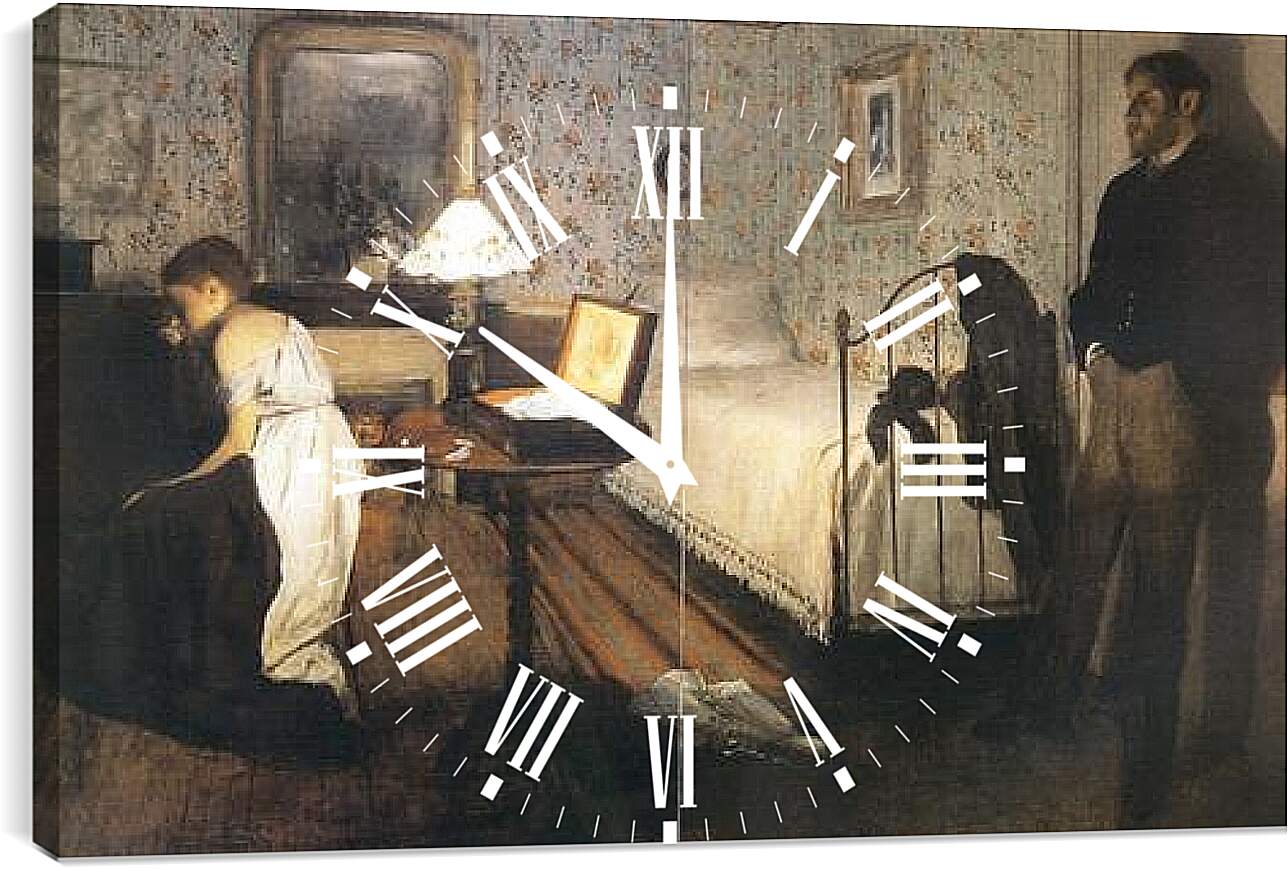Часы картина - Le Viol. Эдгар Дега