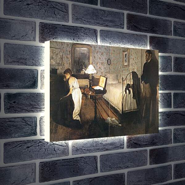 Лайтбокс световая панель - Le Viol. Эдгар Дега