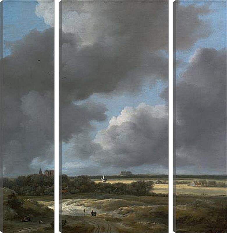 Модульная картина - Вид на Алкмаар. Якоб ван Рейсдал