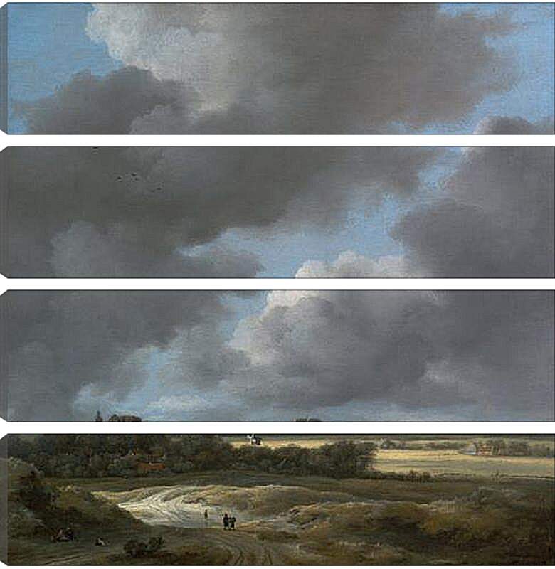 Модульная картина - Вид на Алкмаар. Якоб ван Рейсдал
