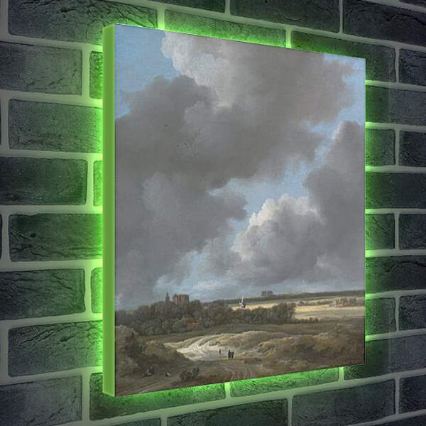 Лайтбокс световая панель - Вид на Алкмаар. Якоб ван Рейсдал