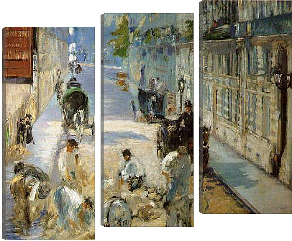 Модульная картина - rue mosnier aux paveurs. Эдуард Мане