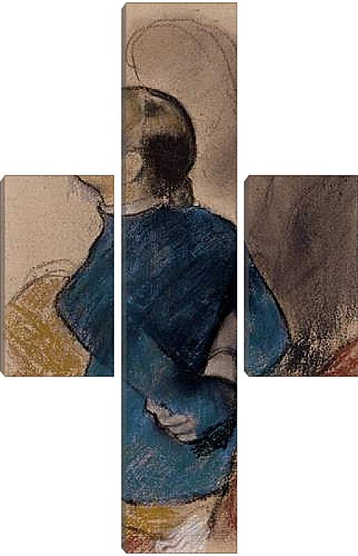 Модульная картина - Young Woman in Blue. Эдгар Дега