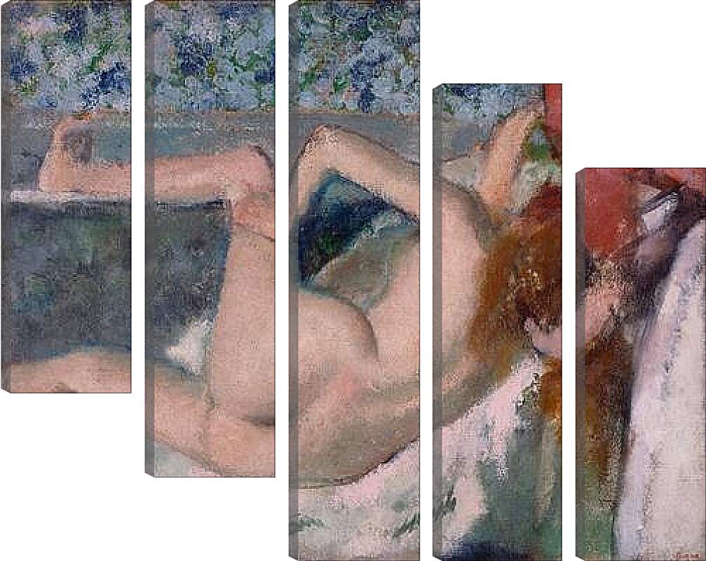 Модульная картина - After the Bath. Эдгар Дега