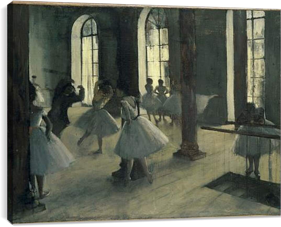 Постер и плакат - La Repetition au foyer de la danse. Эдгар Дега