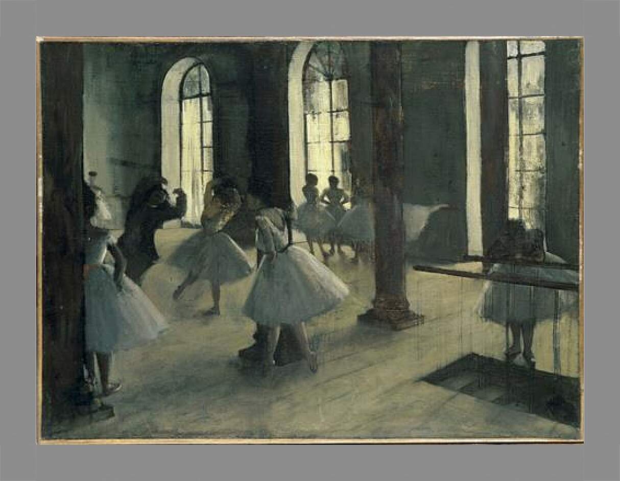Картина в раме - La Repetition au foyer de la danse. Эдгар Дега