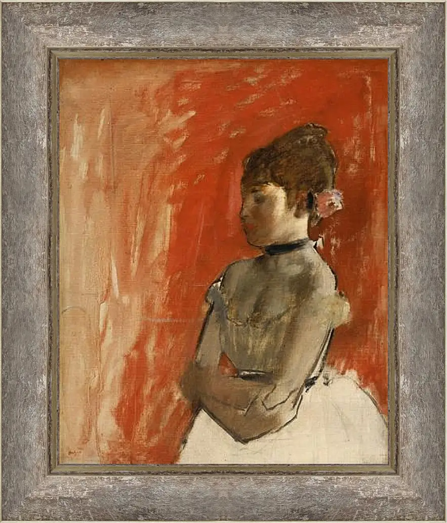 Картина в раме - Ballet Dancer with Arms Crossed. Эдгар Дега