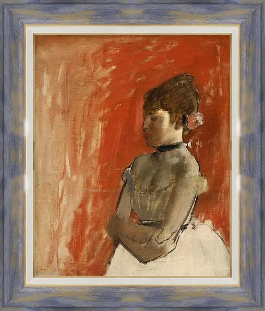 Картина в раме - Ballet Dancer with Arms Crossed. Эдгар Дега