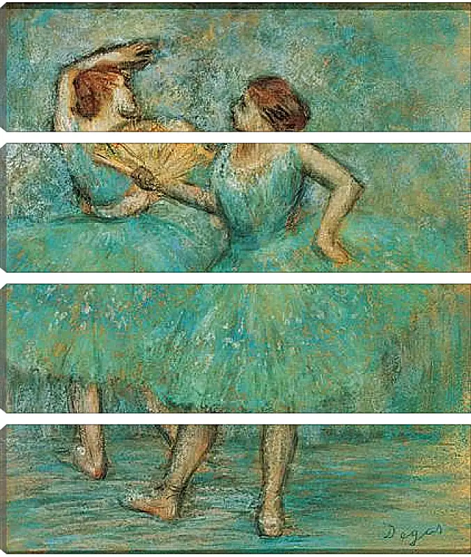 Модульная картина - Two Dancers. Эдгар Дега