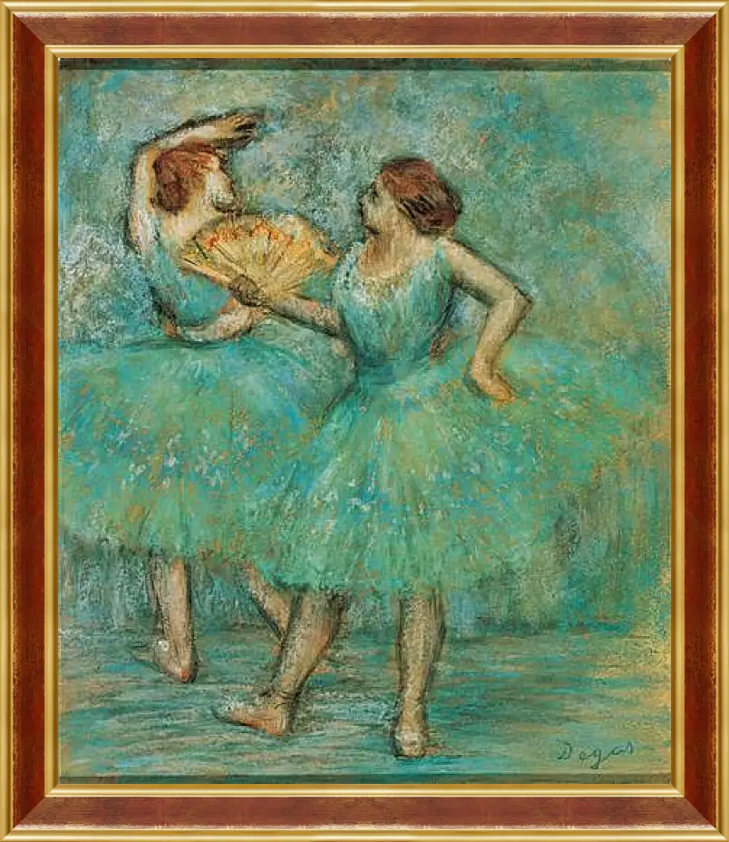 Картина в раме - Two Dancers. Эдгар Дега