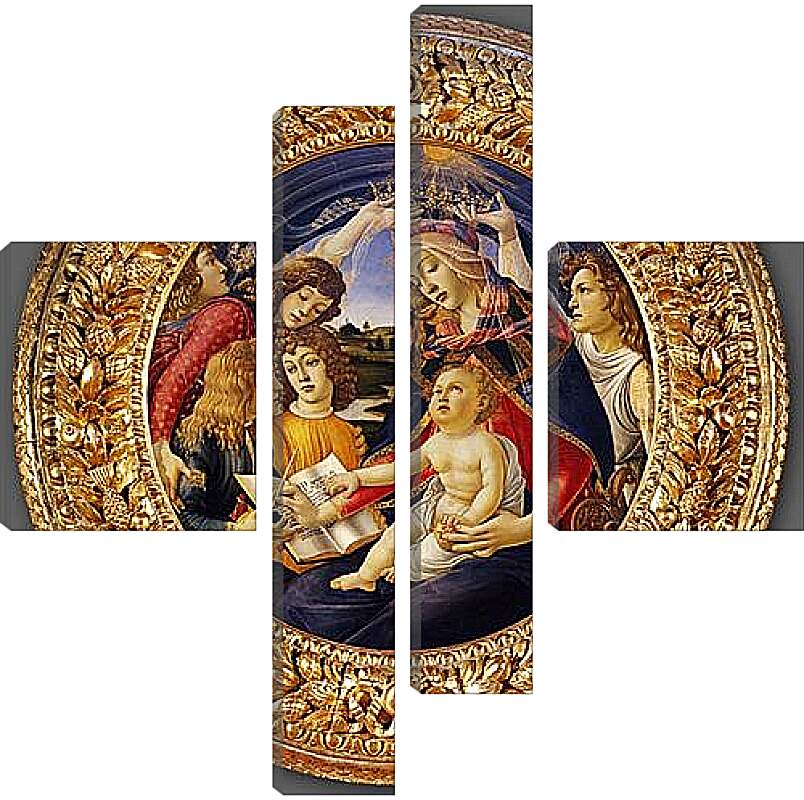 Модульная картина - Madonna Magnificat. Сандро Боттичелли
