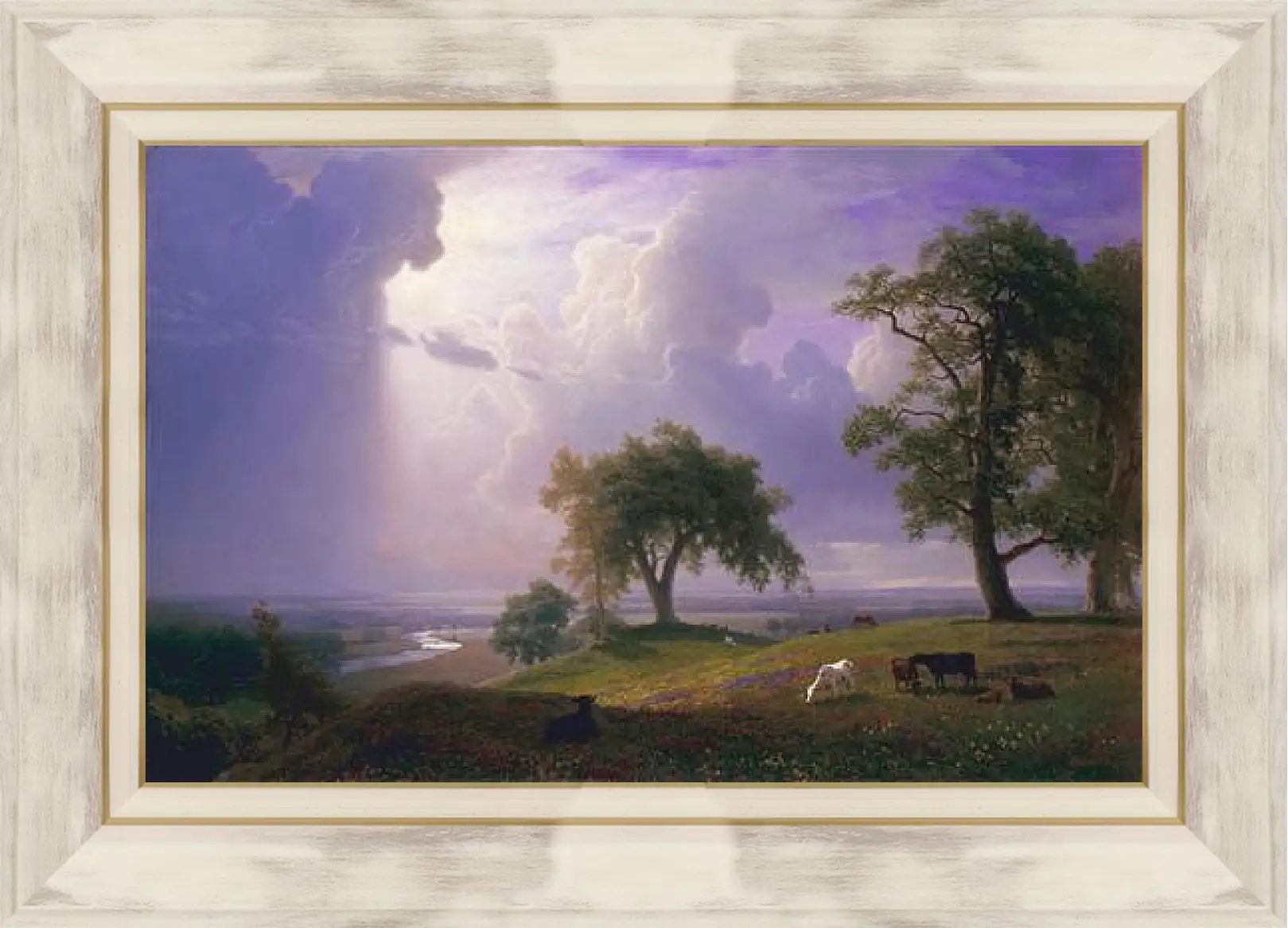 Картина в раме - California Spring. Калифорнийская весна. Альберт Бирштадт