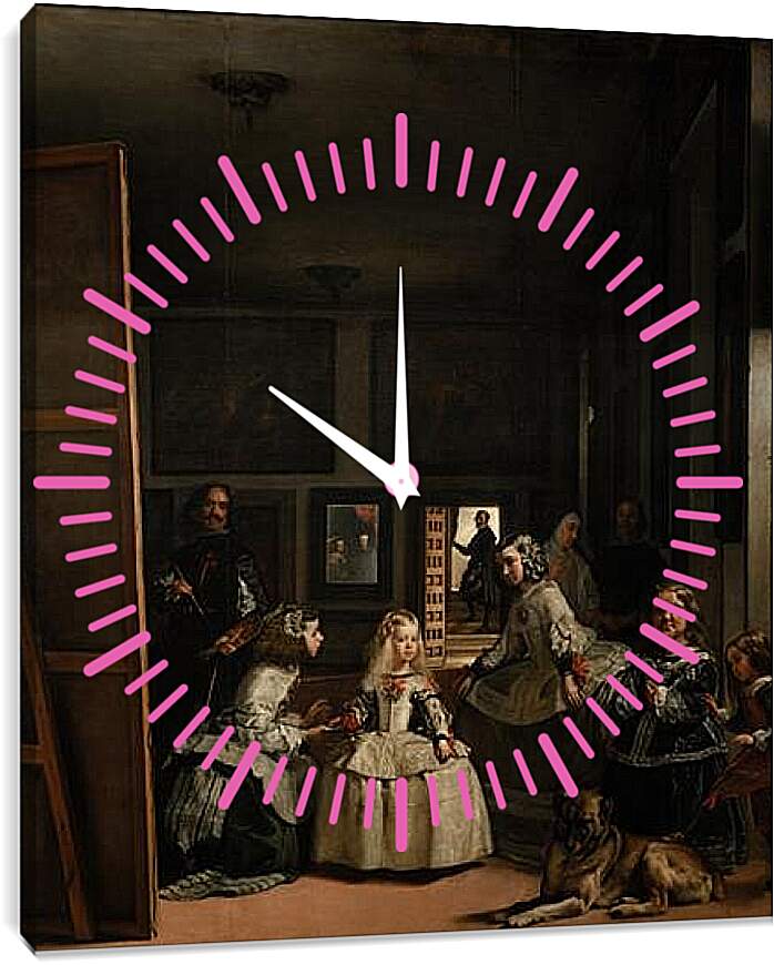 Часы картина - Las Meninas. Диего Веласкес