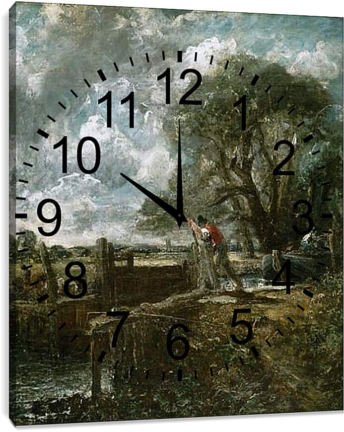 Часы картина - The Lock. Джон Констебл