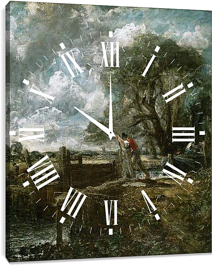 Часы картина - The Lock. Джон Констебл