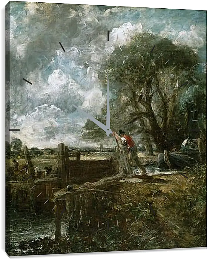 Часы картина - The Lock. Джон Констебл