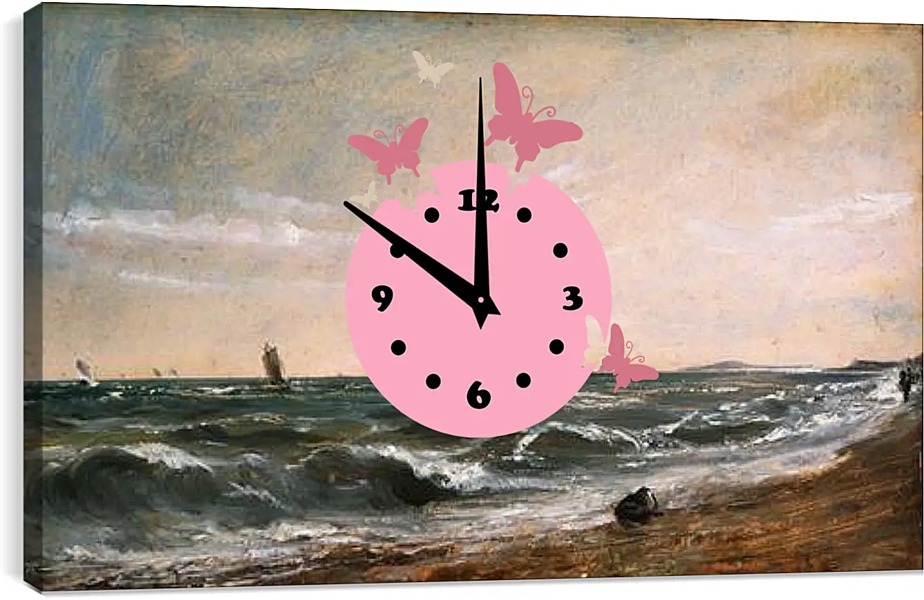 Часы картина - Coast scene, Brighton. Джон Констебл