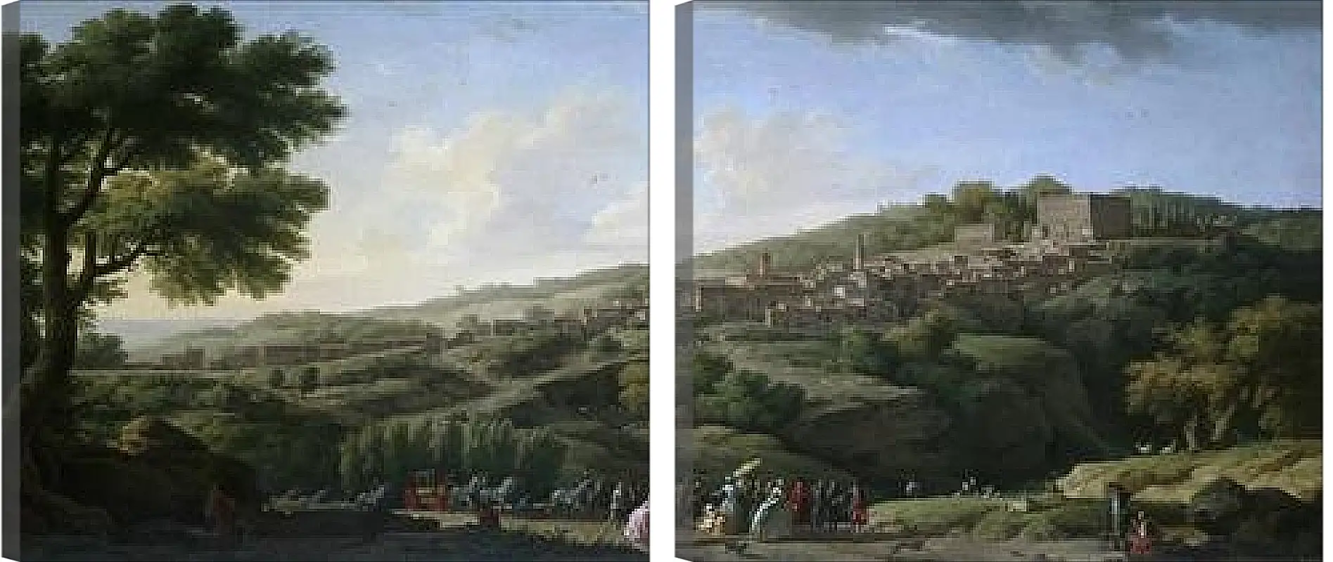 Модульная картина - Villa at Caprarola. Клод Жозеф Верне