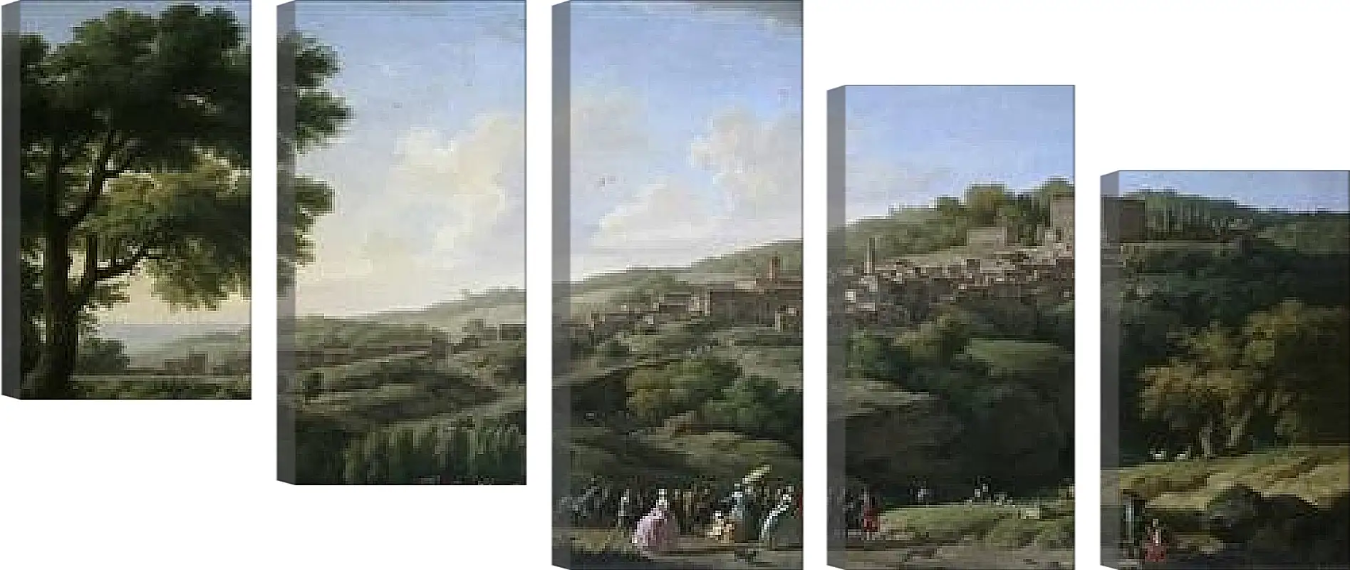 Модульная картина - Villa at Caprarola. Клод Жозеф Верне