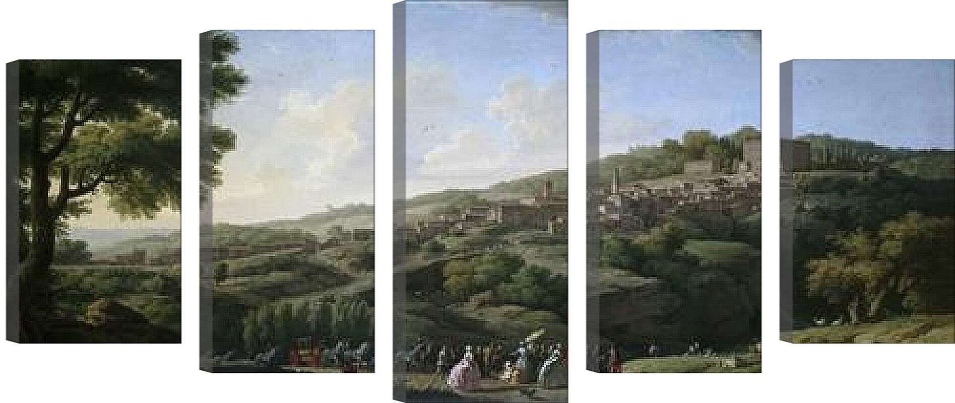 Модульная картина - Villa at Caprarola. Клод Жозеф Верне