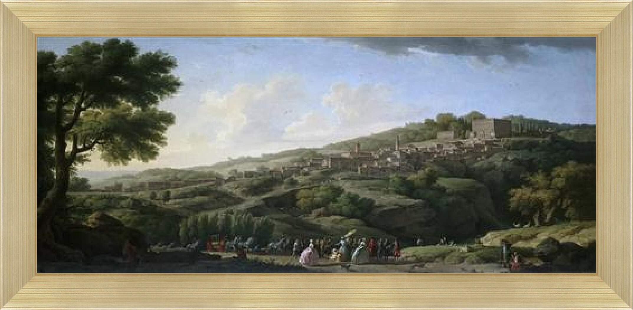 Картина в раме - Villa at Caprarola. Клод Жозеф Верне