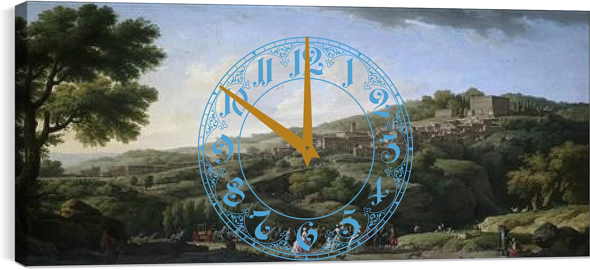 Часы картина - Villa at Caprarola. Клод Жозеф Верне