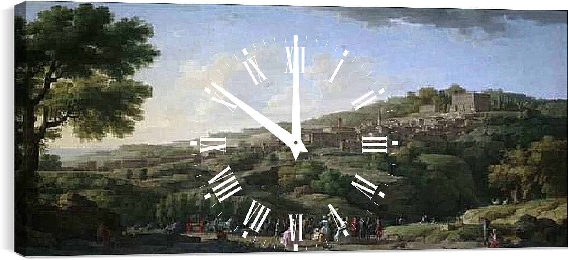 Часы картина - Villa at Caprarola. Клод Жозеф Верне