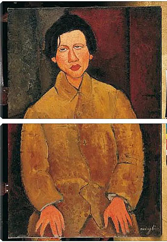 Модульная картина - Ritratto di Soutine. Портрет Хаима Сутина. Амедео Модильяни