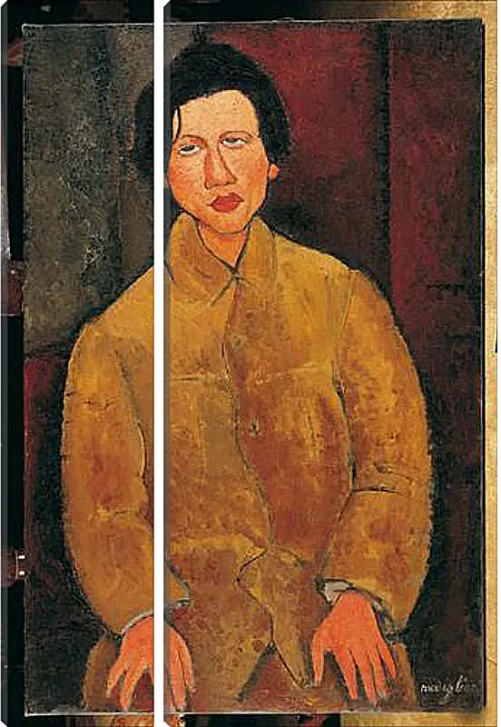 Модульная картина - Ritratto di Soutine. Портрет Хаима Сутина. Амедео Модильяни