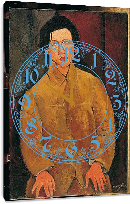 Часы картина - Ritratto di Soutine. Портрет Хаима Сутина. Амедео Модильяни