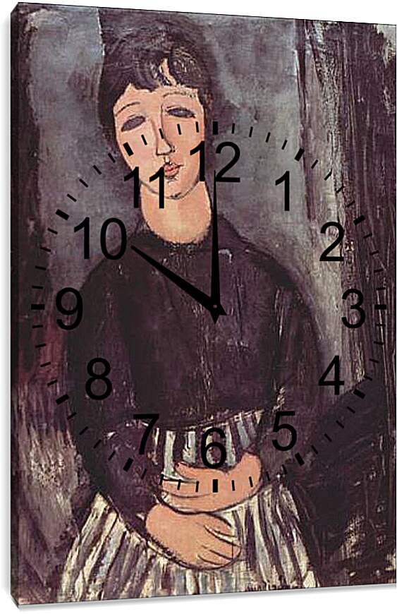 Часы картина - Portraet Einer Zofe. Портрет Эйнеры Зофе. Амедео Модильяни