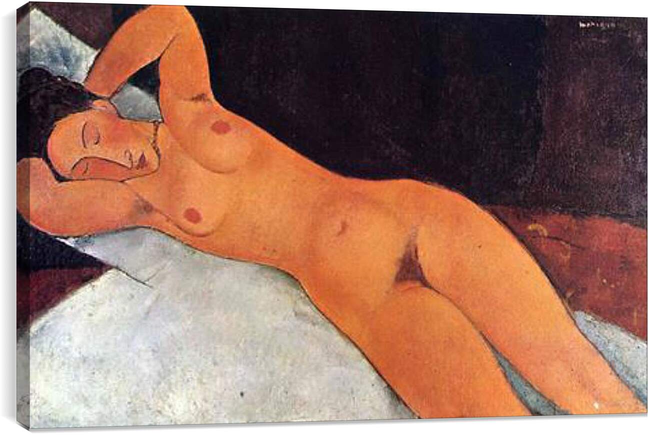 Постер и плакат - Nude. Обнажённая. Амедео Модильяни
