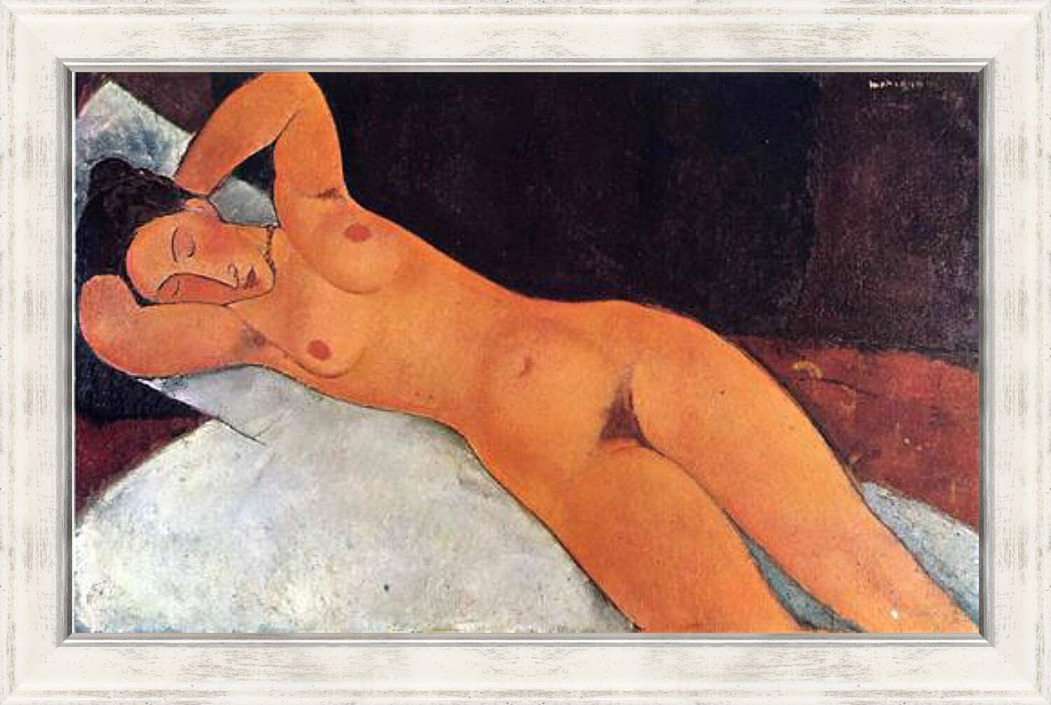Картина в раме - Nude. Обнажённая. Амедео Модильяни