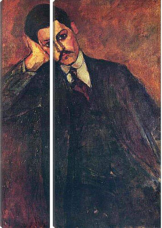 Модульная картина - Portrait of Jean Alexandre. Портрет Жана Александра. Амедео Модильяни