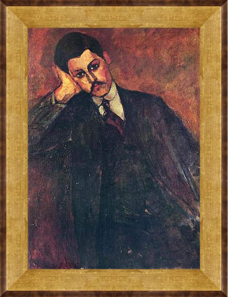 Картина в раме - Portrait of Jean Alexandre. Портрет Жана Александра. Амедео Модильяни