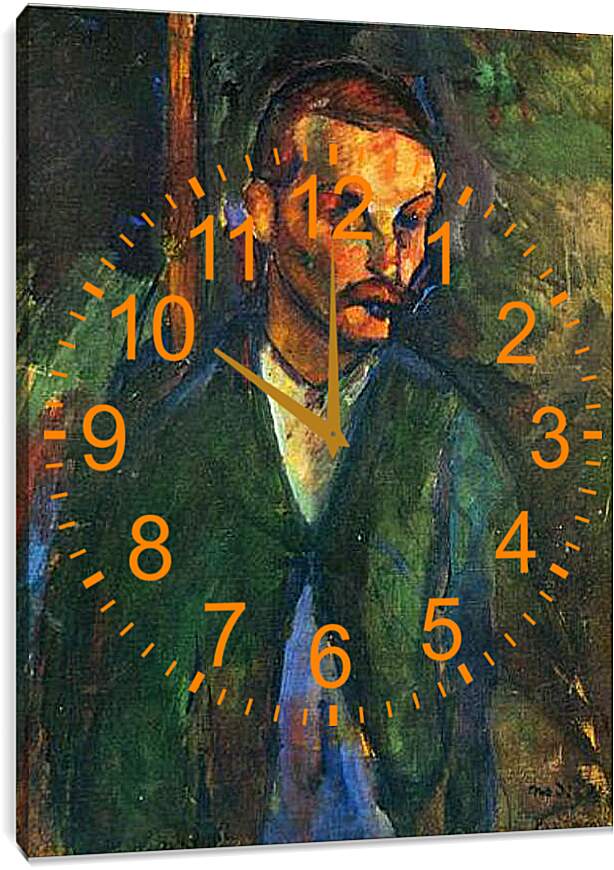 Часы картина - The beggar of Livorne. Нищий из Ливорно. Амедео Модильяни