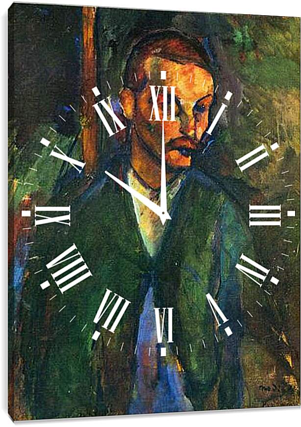 Часы картина - The beggar of Livorne. Нищий из Ливорно. Амедео Модильяни