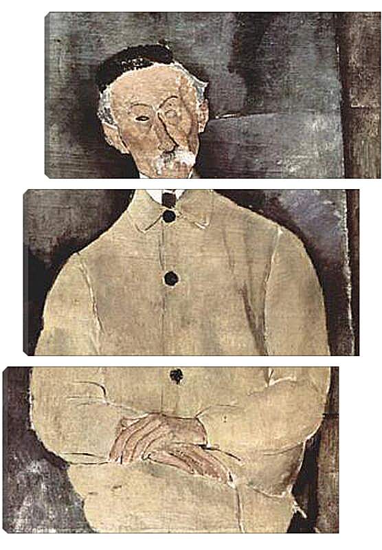 Модульная картина - Portrait of Monsieur Lepoutre. Портрет мсье Лепутра. Амедео Модильяни