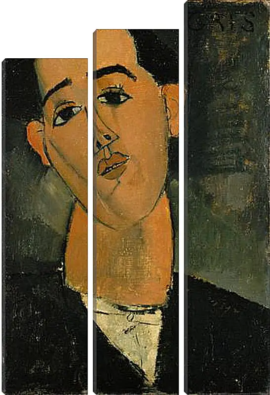 Модульная картина - Portrait of Juan Gris. Портрет Хуана Гриса. Амедео Модильяни