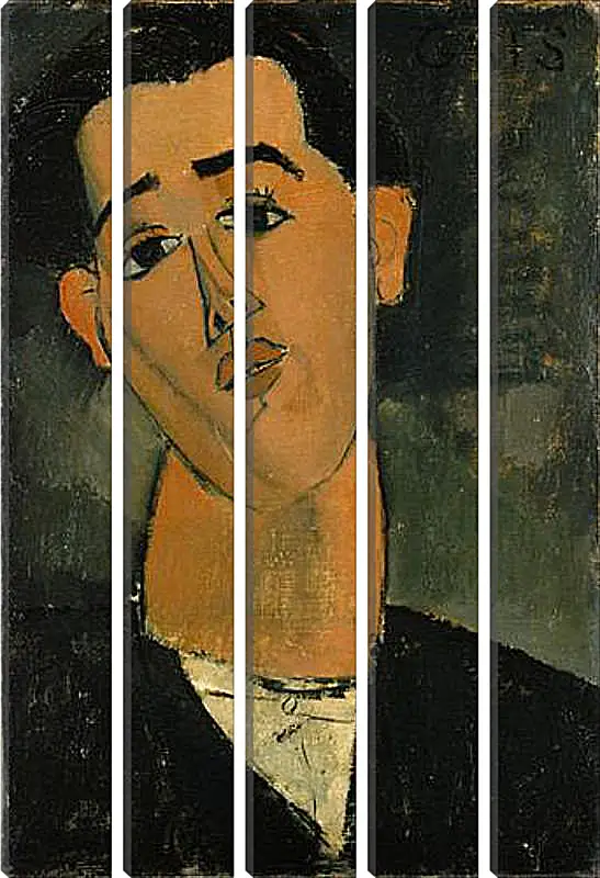 Модульная картина - Portrait of Juan Gris. Портрет Хуана Гриса. Амедео Модильяни