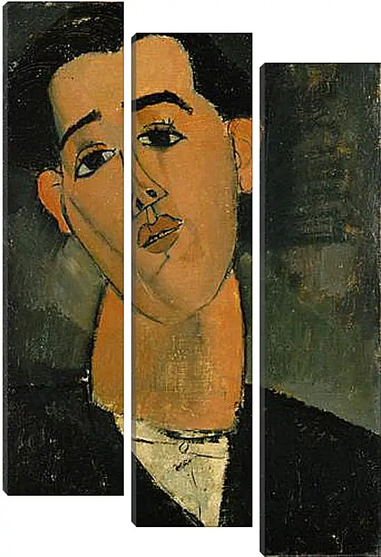 Модульная картина - Portrait of Juan Gris. Портрет Хуана Гриса. Амедео Модильяни