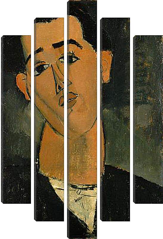 Модульная картина - Portrait of Juan Gris. Портрет Хуана Гриса. Амедео Модильяни