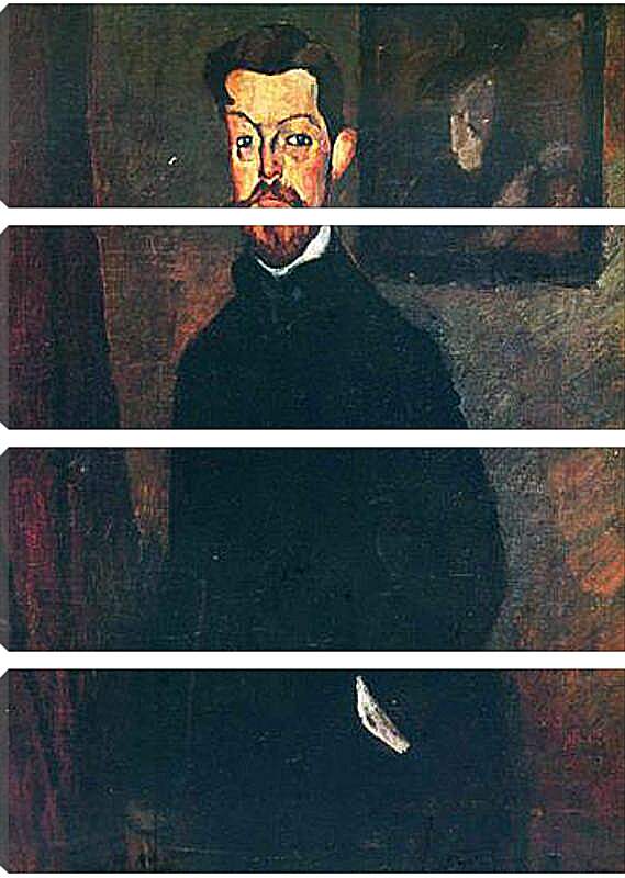 Модульная картина - Portrait of Paul Alexandre. Портрет Пола Александра. Амедео Модильяни