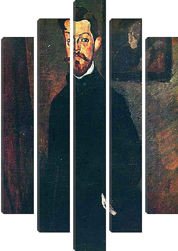 Модульная картина - Portrait of Paul Alexandre. Портрет Пола Александра. Амедео Модильяни